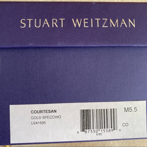 Gold Stuart Weitzman Courtesan Sandals Heels - Picture 4 of 8